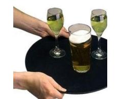 Winware 35,6 cm rund rutschfeste Tablett für die Bar – Fiberglas Material (extrem Effektive Antirutsch-Oberfläche)