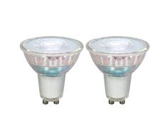 UMI by Amazon GU10 MR16-Strahler, LED-Lampe, 4,5 W (entspricht 50 W), 15.000 Stunden, Glas, warmweiß (2700 K) - 2er-Pack