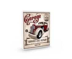 Alubox meiner Pinnwand mit 16 Haken für Schlüssel, Stahl, Weiß/Mehrfarbig, 5 x 24.5 x 31.5 cm