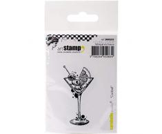 Carabelle Studio Cling Stamp Art, Stempel Set, Cocktail, für Papierbasteln, Stempelprojekte, Kartengestaltung und Scrapbooking