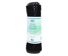 Home Essentials Badewanneneinlage, PVC, 63,5 x 35,6 cm, Grass schwarz