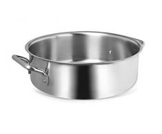 Sitram Kochgeschirr aus Edelstahl Professional 34 cm - 13.39 in, Rondeau - 10.4 qt. edelstahl