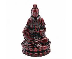 StealStreet 41411 Dekofigur Kwan Yin sitzender Buddha, 10 cm, Rot