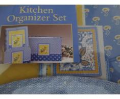 Küchen-Organizer-Set, Briefkasten, Taschen-Organizer, Akkordian-Mappe, 3 Magnete