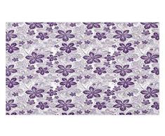 Lunarable Pop Art Fußmatte, Pop Art Weinflaschen, Gläser Bar Party Happy Hour Motto Retro Design Dekorative Polyester Fußmatte Rutschfeste Unterseite Weiß Rosa Blau Grün 30 W by 18 L Multi 38