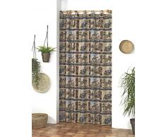Martina Home Quijote Vorhang mit Schlaufen, Aluminium, 140 x 260 cm