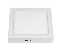 LEDAXO LED-Wand- und Deckenleuchte quadratisch WDL-10-18-225, 18 Watt, 1.530 lm, 3000 K (warmweiß), Alu-Gehäuse weiß, 225x225x35mm