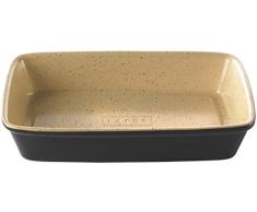 Romertopf Lafer BBQ Series Auflaufform Großer Schmortopf Large cremefarben/schwarz