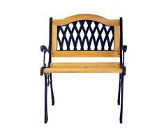 Home Stuhl, aus Holz und Gusseisen, 59x53x75 cm