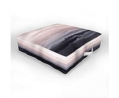 Society6 Monika Strigel Inside The Tides Bodenkissen, für Innen- und Außenbereich, Schwarz