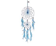Rooh Behang-Positivität, handgefertigt, Traumfänger, groß, als Dekoration, Wandbilder, Garten, Outdoor, Zimmer, Schlüssel-Kette, für Meditation, Yoga-, Windspiel Orange