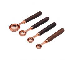 SIPLIV Edelstahl genaue Küchenmesslöffel (4er-Set), 1 Esslöffel 1/4 Teelöffel Messlöffel für trockene und flüssige Zutaten