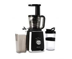 ZEEGMA SAP Entsafter Gemüse und Obst, Slow Juicer, Entsafter mit niedrig Geschwindigkeitspresse, 3 Siebe, Trinkflasche, 150 W