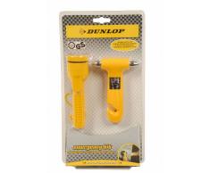 Dunlop 303910 Autohilfe-Set, Nothammer, Gurtschneider, spritzwassergeschützte Taschenlampe, TÜV geprüft
