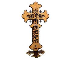 Needzo Weihnachtskrippe aus Holz, stehendes Kreuz, 38,1 cm