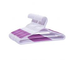 Olive Kleiderbügel aus Kunststoff, rutschfest, leicht und dünn, platzsparend, für Erwachsene, Kleiderbügel, perfekte Aufbewahrung für Anzug, Shirts, Hosen und Kleid, 30 Stück violett