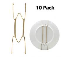 EEEKit Aufhänger für Teller und Teller, 10 Stück, Wandteller, Federhaken, Draht zum Aufhängen, für die Wanddekoration, Zubehör 20,3 x 25,4 x 30,5 cm 12inch