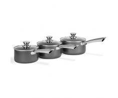 Morphy Richards 3-teiliges Topf-Set, Aluminium, Titan, 20 x 38,5 x 16,5 cm