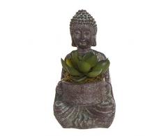 Dcasa Figur Buddha mit Pflanze, Möbel-Aufkleber, Dekoration für Zuhause, Unisex, Erwachsene, Einheitsgröße