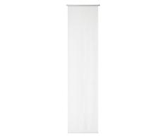 Deko Trends Schiebevorhang mit Alupaneelwagen und Beschwerungsstange, Polyester, rein-weiß, 245 x 60 cm
