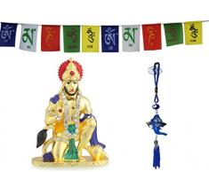 odishabazaar Idol für Auto Armaturenbrett Räucherstäbchen Pooja Puja, Statuen Für Dekoration, metall, Multi-102, 9x7x6 cm