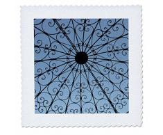 3dRose QS 37219 _ 2 Ringling Pavillon offen Pavillon mit Blue Sky Quilt Platz, 6 von 15,2 cm