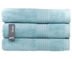 Chortex Zero Twist Waschlappen aus Baumwolle, 6er-Pack Bath Towel - Pack of 3 Eierschale