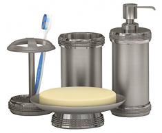 Nu Stahl Ferruccio Set/4-soap Auflaufform, TBH, Tumbler, Seife Pumpe