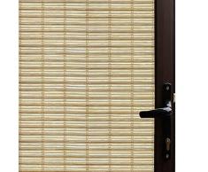 Dekofolie Bambus Sichtschutz Fenster Filme für Glas nicht klebende Anti UV -, Vinyl, bambus, 23.6 x 118 inch