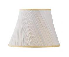 Lampenschirm aus Chiffon, 20 x 12 x 14,5 cm, Plissee an Strohhalm
