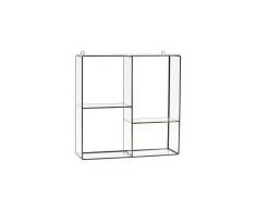 House Doctor Hängeregal, Messing, L: 33 cm, W: 33 cm, D: 11 cm