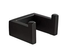 VELIMAX Handtuchhaken Schwarz Handtuchhaken Edelstahl Badezimmerhaken zur Wandmontage Badezimmer Accessoires, Schwarz