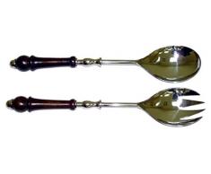 Better & Best Salatbesteck, Metall/Holz, Silber, 6 x 2,5 x 30 cm, 2 Stück