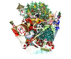 Paper DArt Weihnachtskarte 12 Days of Christmas 3D Pop-Up