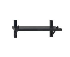 LBQ Country Wandregal, Espresso-Finish, rustikal, Schwarz Traditionell 16.92x5.7x2.16 schwarz