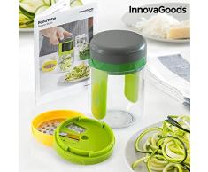 InnovaGoods IG813246 Reibe und Gemüseschneider in Spiralbindung mit Rezept, Grün