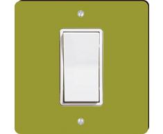 Rikki Knight Farbe Design Single Wippe Licht, Oliv grün