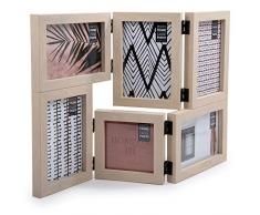 CTG Collage-Bilderrahmen, Holz, klappbar, 26 x 31 cm, Beige