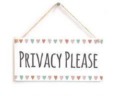 Meijiafei Sichtschutz Bitte – Funktionelle Aufhängen Türschild 25,4 x 12,7 cm