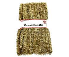 PepperLonely Peperlonely Weihnachtsgirlande, 30,5 m, kommerzielle Länge, Klassische Weihnachtsdekoration 2#. Gold