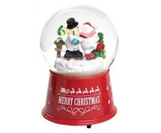 TII Schneekugel mit Schneemann-Motiv, Kunstharz