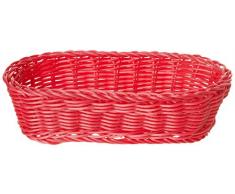 Garcia de Pou Länglicher Weidenkorb Imitation 23X9X8 cm Pink Pp - 12 Un.
