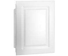 Mirrors and More Medizinschrank mit integriertem Ablagefach, für Badezimmer, Küche, 40,6 x 55,9 cm Shaker 16x22 inch White Raised MDF Wood Panel
