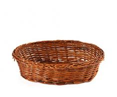 Home Korb oval, 10 x 15 cm, Weide, Braun