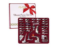 madamsew Nähfuß Set 32 pcs – Das einzige, mit Handbuch, DVD und Deluxe Aufbewahrungsbox mit nummerierten Slots für einfach und ordentlich Organisation