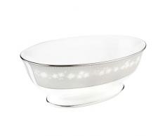 Lenox Bellina Tasse aus feinem Porzellan, platinfarben Lenox Bellina, Platin, feines Geschirr Open Vegetable Bowl grau