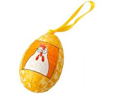 Mopec UA163 Beutel Kaninchen, Gelb/Orange/Grün, kariert 19 cm, 6 Stück, Stoff, mehrfarbig, Einheitsgröße