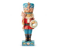 Enesco Jim Shore Heartwood Creek Coastal Christmas Nutcracker Figur, Steinharz, Mehrfarbig, 10.24 Inch