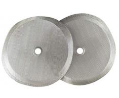 Slimm Filter: 2 Premium 10,2 cm wiederverwendbare Edelstahlfilter für Bodum French Press Kaffeemaschinen – plus Kaffee-Tipps und Rezept-eBook