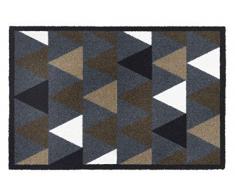 Hamat Fußmatte, waschbar, Polyamid, Grau und Beige, 50 x 75 cm